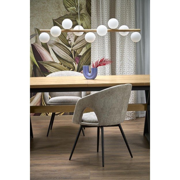 HENRY table, natural / black