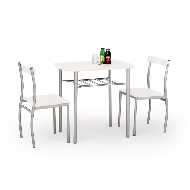 LANCE table + 2 chairs color: white