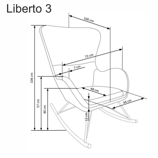 LIBERTO 2 leisure chair, white 3