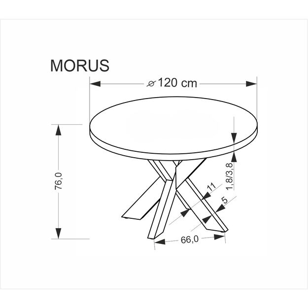 MORUS round table, natural 3