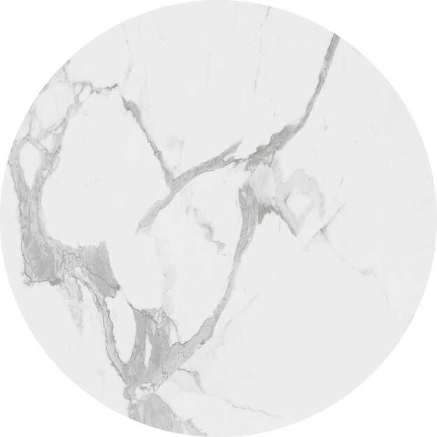 OREO set of two c. tables - white marble / black 1
