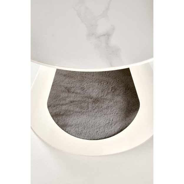 OSARIO coffee table, white marble / white 9