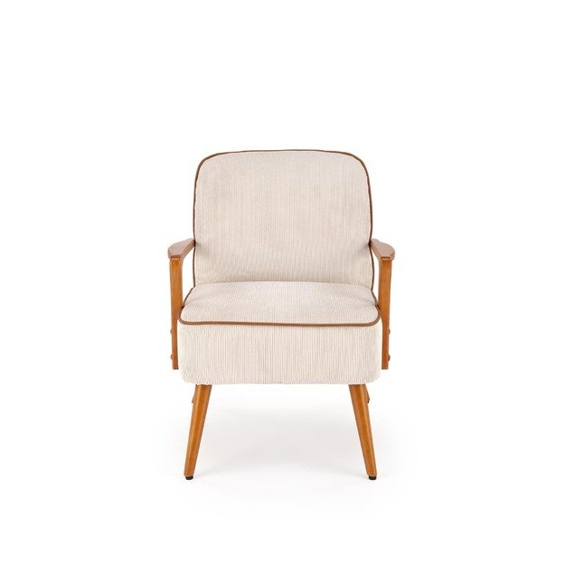 PASTORE leisure armchair  light beige / light walnut 2