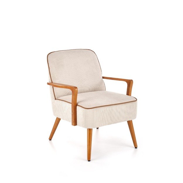 PASTORE leisure armchair  light beige / light walnut 3