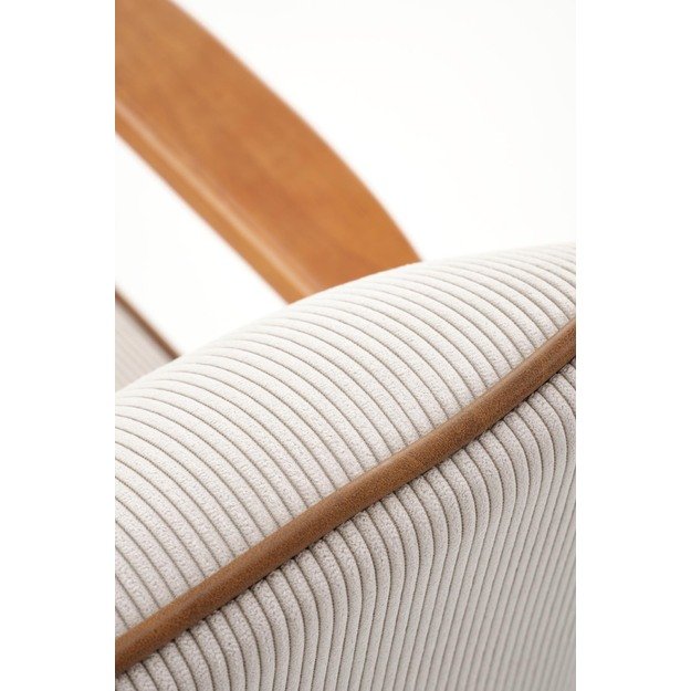 PASTORE leisure armchair  light beige / light walnut 24