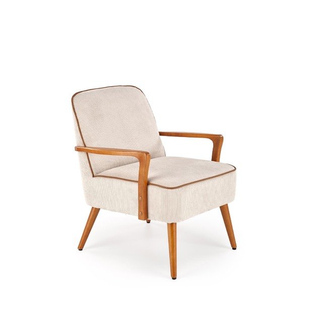 PASTORE leisure armchair  light beige / light walnut 22