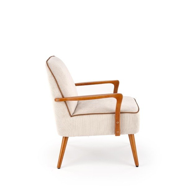 PASTORE leisure armchair  light beige / light walnut 7