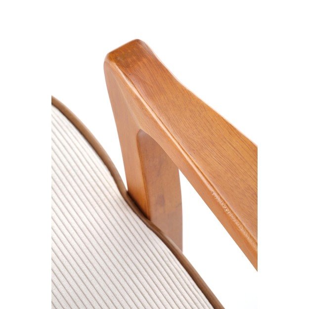 PASTORE leisure armchair  light beige / light walnut 26