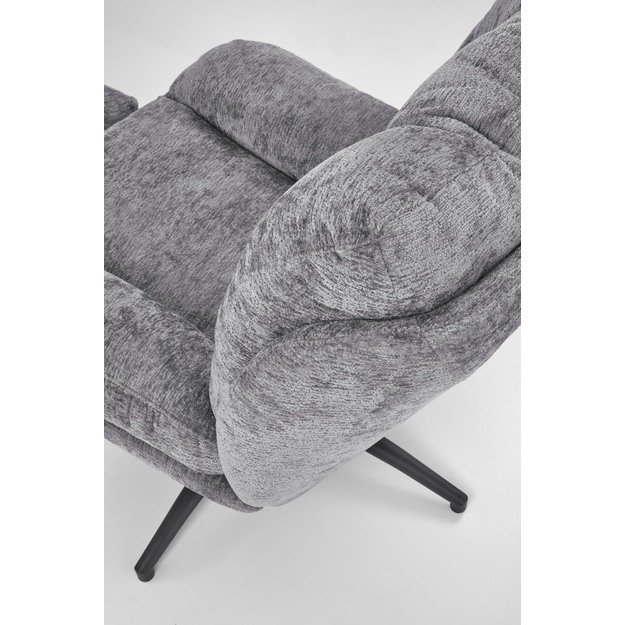 PESTO armchair with ottoman / rocking function, color: grey 11