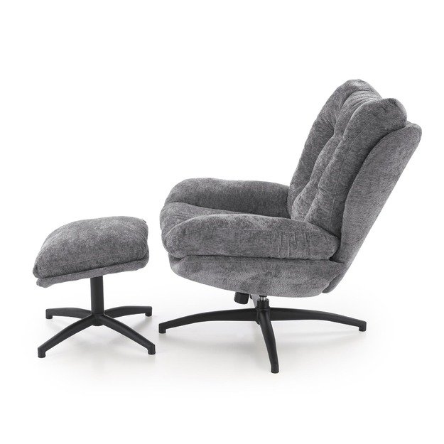 PESTO armchair with ottoman / rocking function, color: grey 7