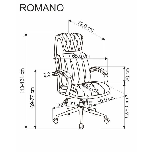 ROMANO office chair, black 11