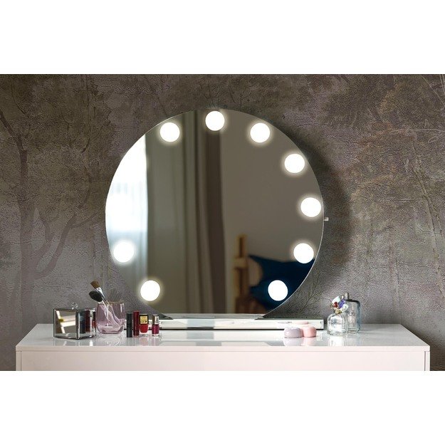 TORANO table mirror, color: silver 8