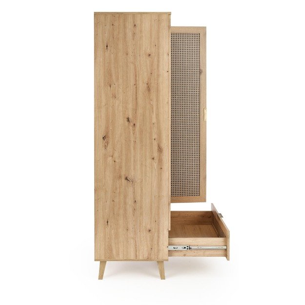 BORNEO S-1 wardrobe, artisan oak / black 4