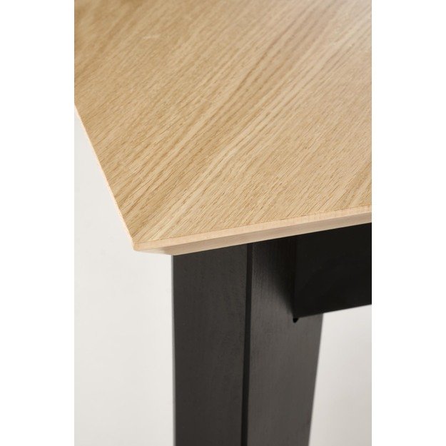 EDMONDO table natural oak / black 21