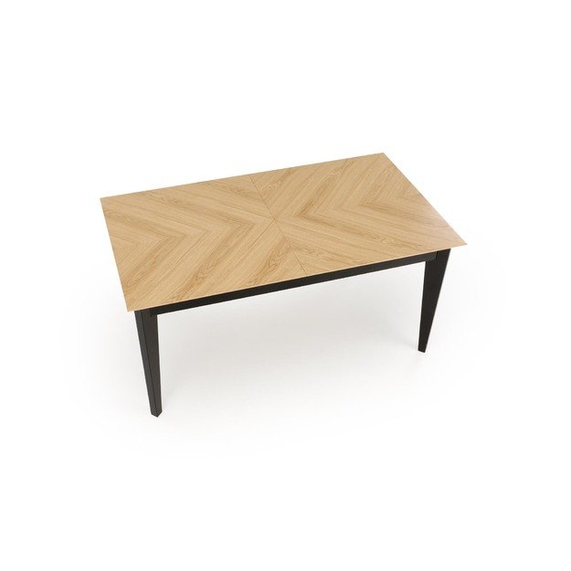 EDMONDO table natural oak / black 25