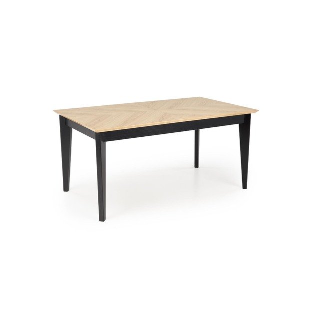 EDMONDO table natural oak / black 9
