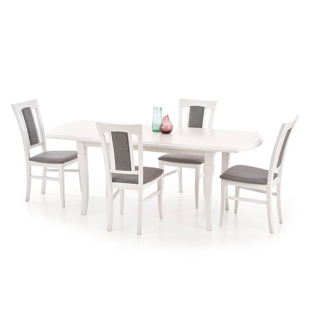 FRYDERYK 160/240 cm extension table color: white