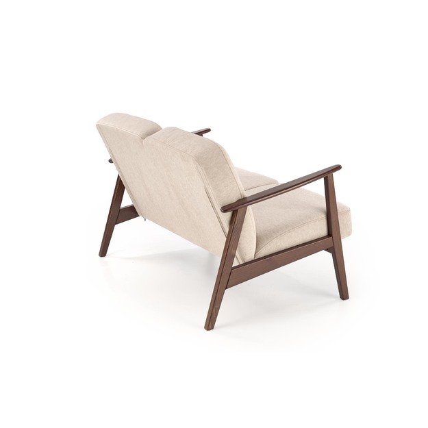 MILANO 2S sofa, beige CASTEL#15 / dark walnut 6