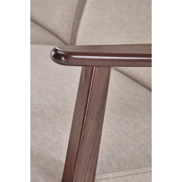 MILANO 2S sofa, beige CASTEL#15 / dark walnut 8