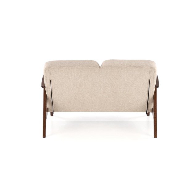 MILANO 2S sofa, beige CASTEL#15 / dark walnut 1