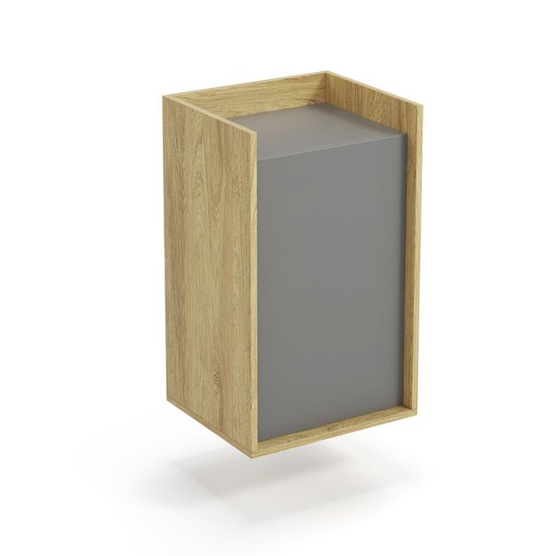 MOBIUS cabinet 1D color: hikora oak/grey