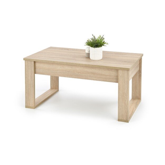 NEA c. table, color: sonoma oak