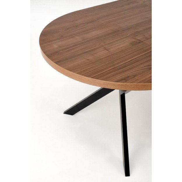 PERONI extension table, walnut / black 20
