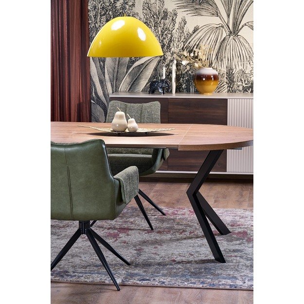 PERONI extension table, walnut / black 17