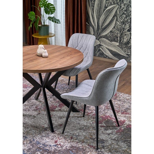 PERONI extension table, walnut / black 15