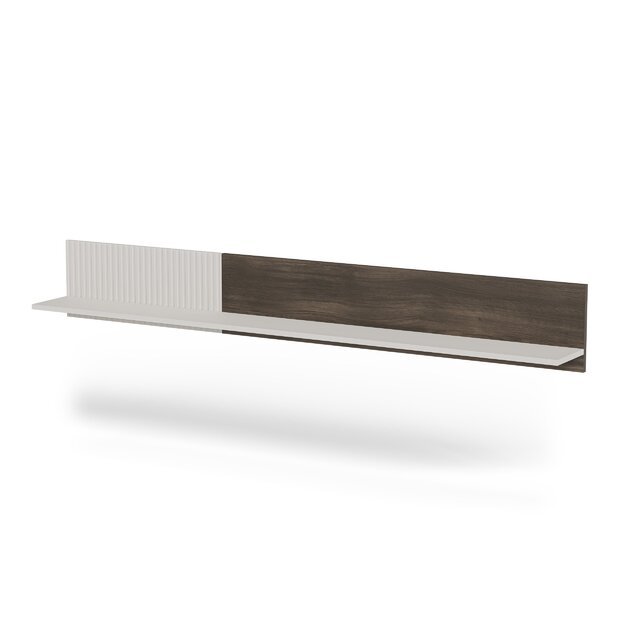 RANDOM 2 P-2 hanging shelf, color: cashmere / walnut / black