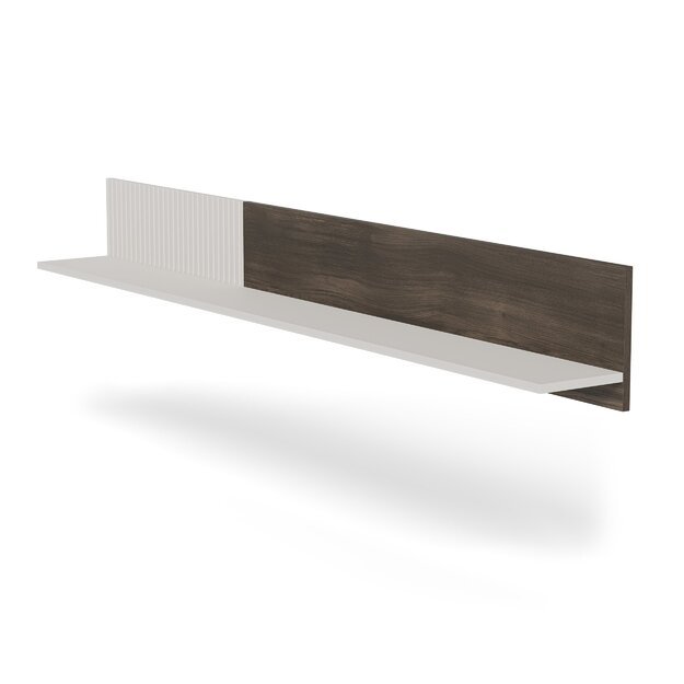 RANDOM 2 P-2 hanging shelf, color: cashmere / walnut / black 1