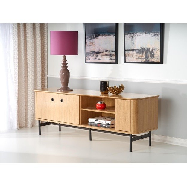 SMART RTV-1 TV-stand color: natural oak/black 9