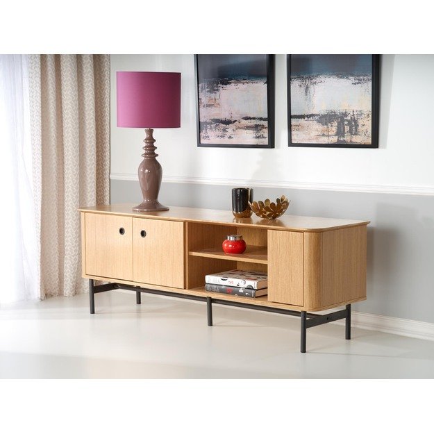 SMART RTV-1 TV-stand color: natural oak/black 2