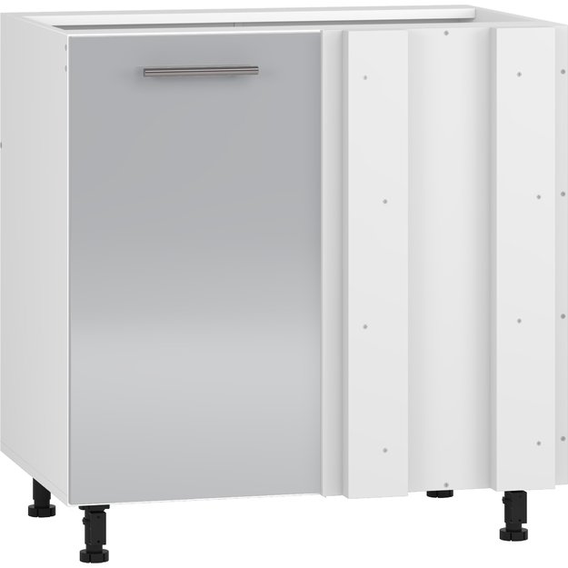 VENTO DN-100/82 corner lower cabinet, color: white / light grey