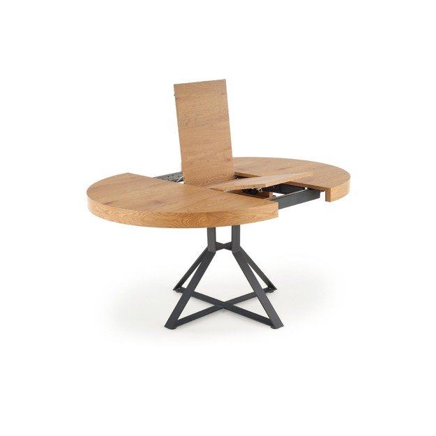 MERCY extension table, color: top - golden oak, legs - black 7