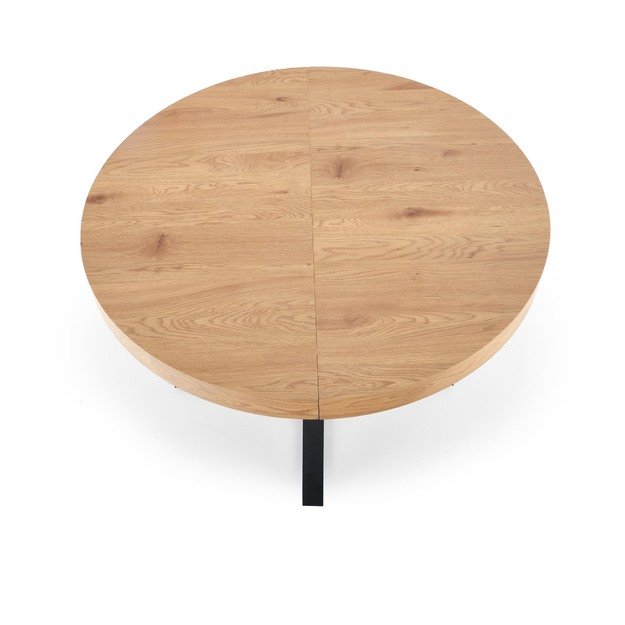 MERCY extension table, color: top - golden oak, legs - black 6