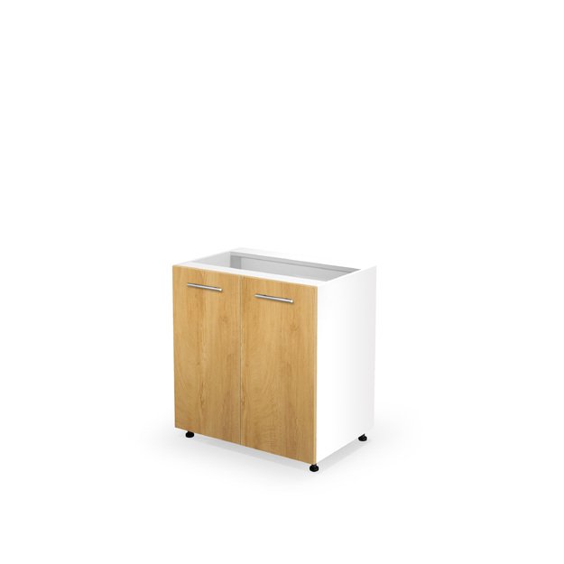 VENTO D-80/82 lower cabinet, color: white / honey oak