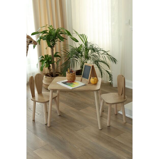 Bunny Two Chair Set - Brown 2