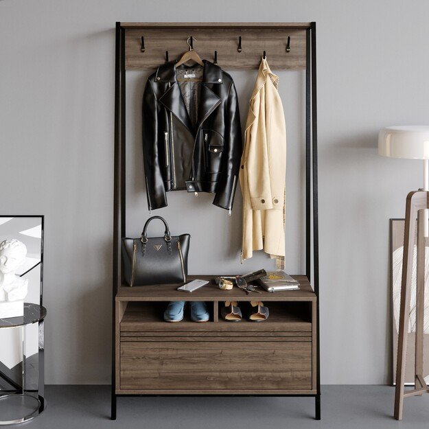 Devin - Walnut, Black