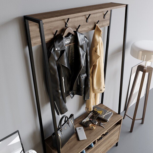 Devin - Walnut, Black 2