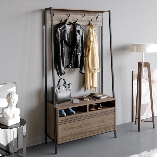 Devin - Walnut, Black 1