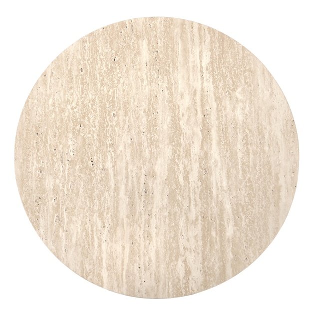 FRIDA S  c.table travertine / walnut