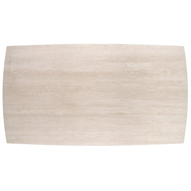 ARMANI extension table, trawertine / cashmere