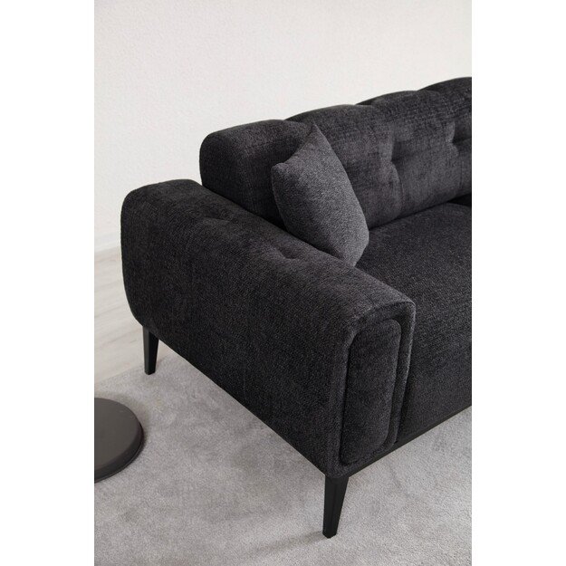 Athena 3 Seater - Black 8