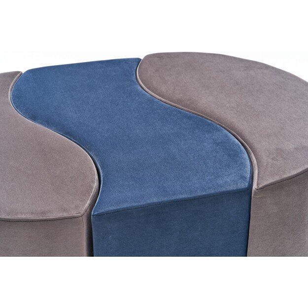 Alya Puf - Mink, Blue 4