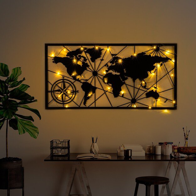 World Map Led 452 1