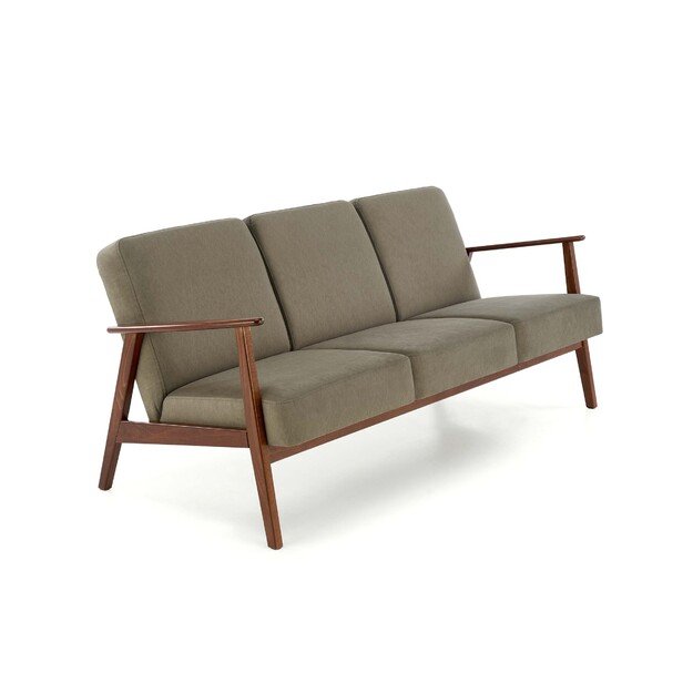 MILANO 3S sofa, olive CASTEL#39 / dark walnut 7