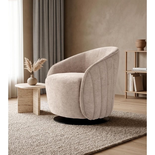 BASILIO leisure chair, cappuccino