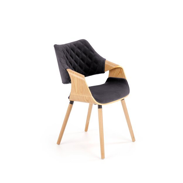 K396 chair, color: natural / black