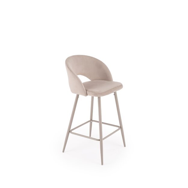 H96 bar stool, l.beige / cashmere